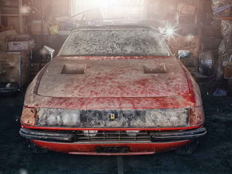 Illustration for article titled Ferrari Daytona Expected To Sell For $2 Million Just Needs A Little Elbow Grease